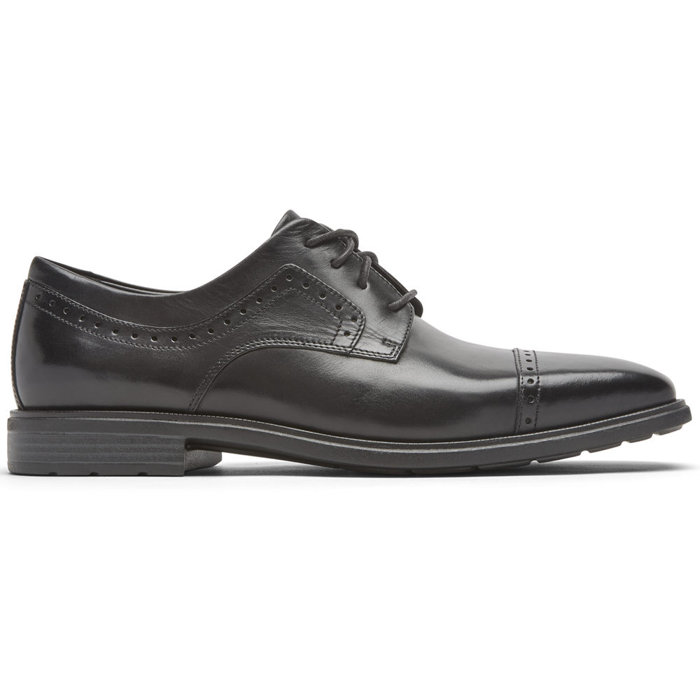 Rockport Oxfords Herr Svarta - Farrow Cap Toe - CUSRE8714